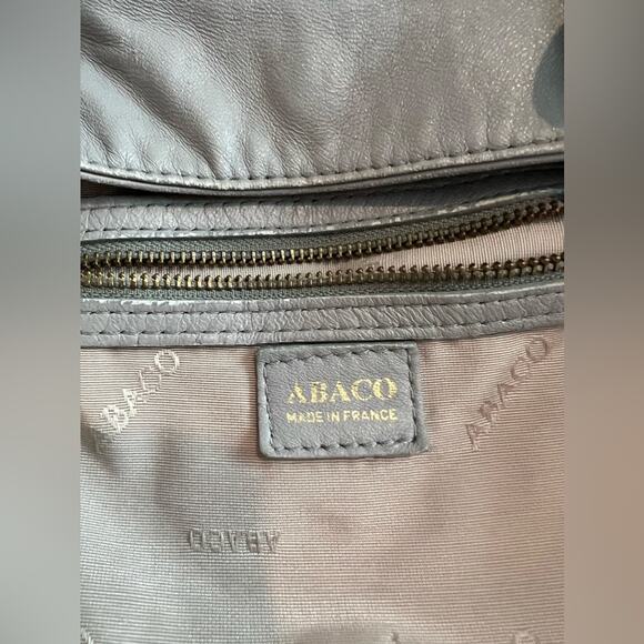 Abaco Paris 'Laguna' Bag Women’s Large Gray Soft Leather Shoulder Bag EUC - Picture 9 of 15